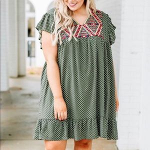 Olive fiesta dress
